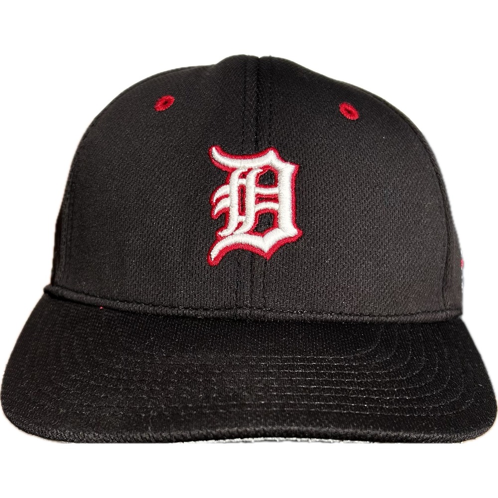 Vintage Detroit Tigers Cap Mens 7‎ 1/4 Black Red Gametek Y2K The Game Hat